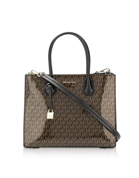 michael kors mercer lg convertible tote brown|Michael Kors Tote bag.